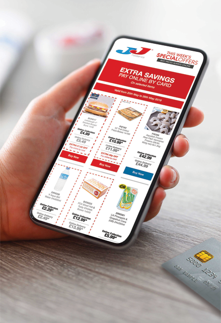 JJ Foodservice is offering discounts that encourage cashless payment