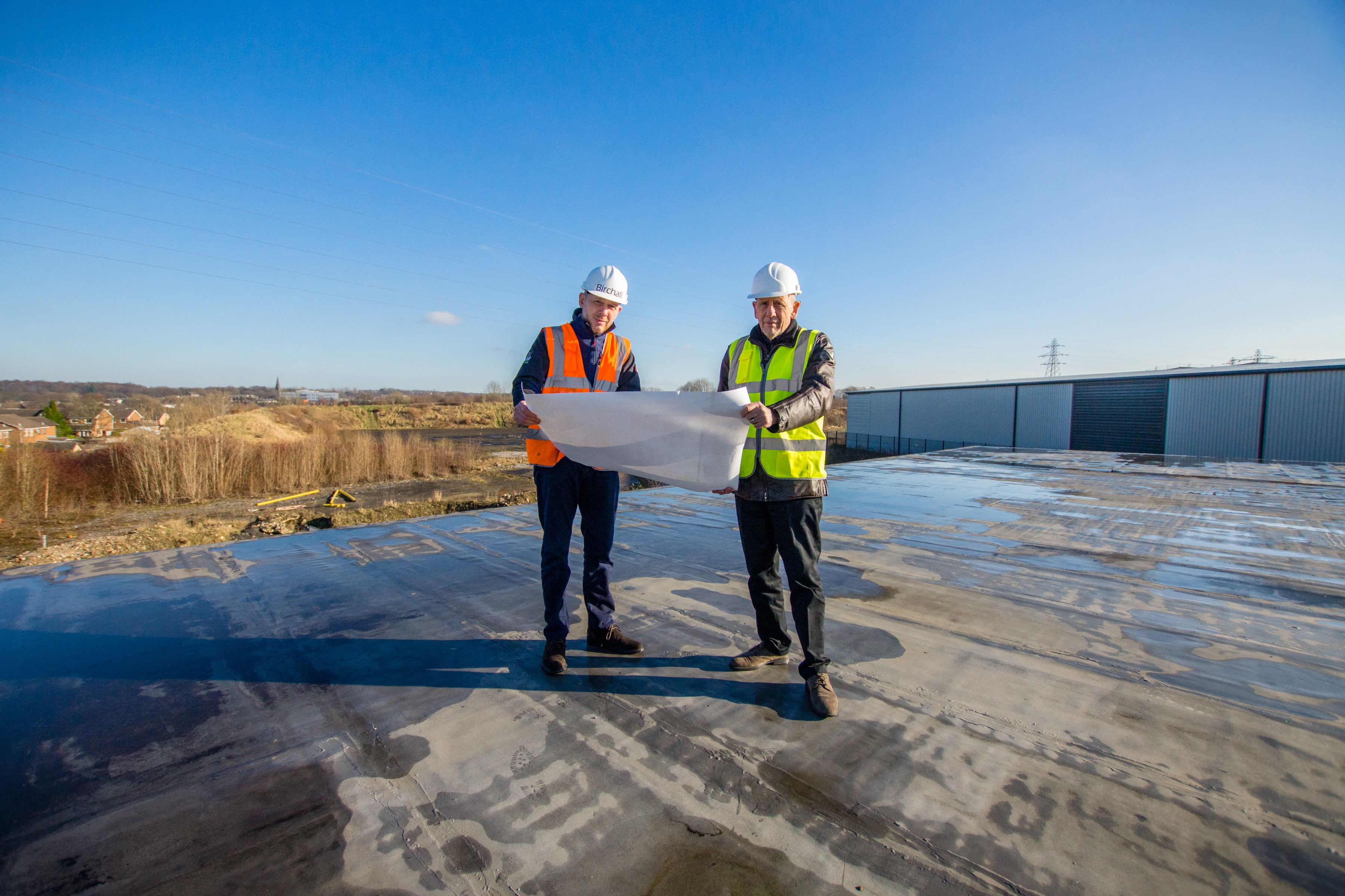Justin Birchall is pictured with his father, executive chairman Colin Birchall at the newly acquired site