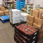 Williamson Foodservice stocking strawberries